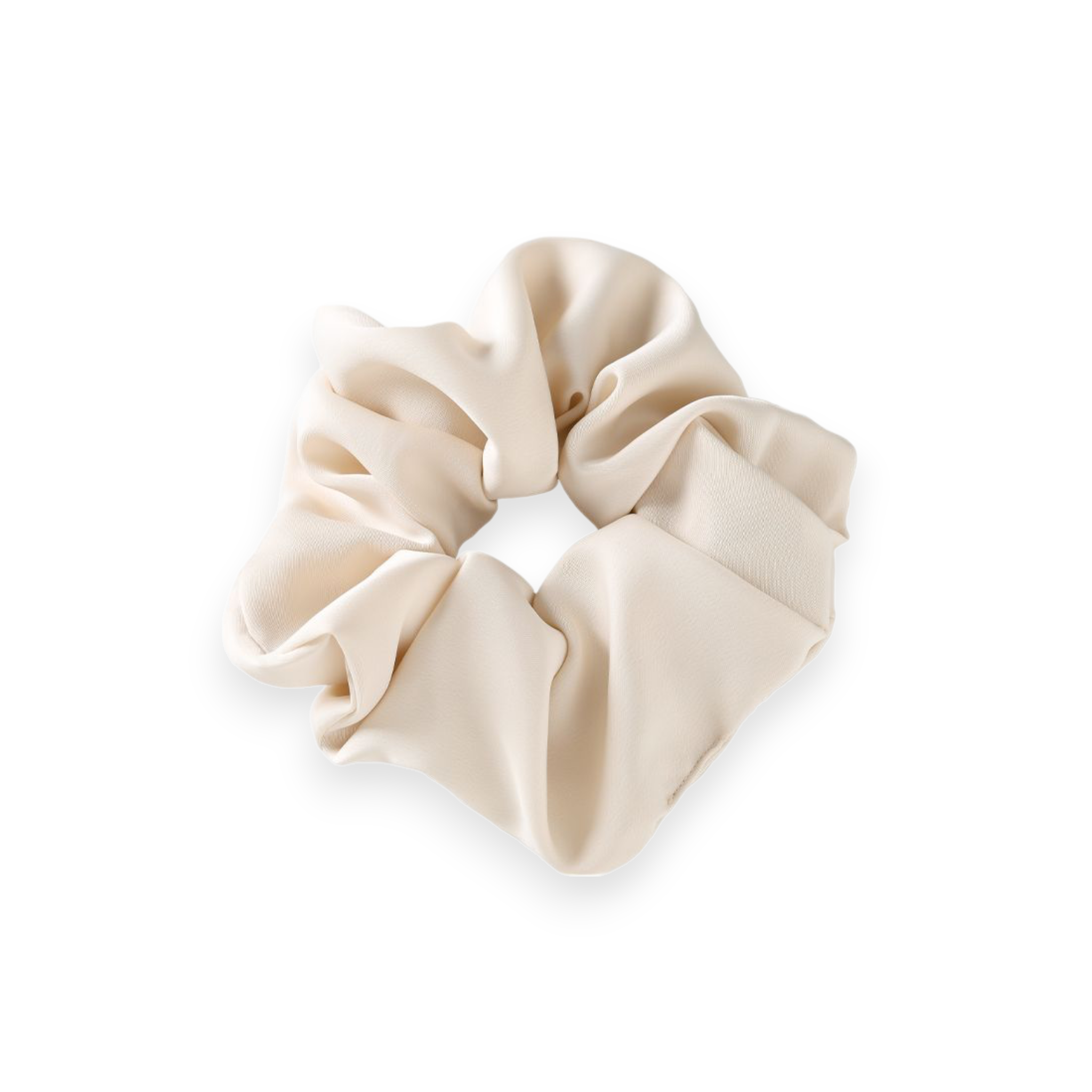 Satin Scrunchie Weiß