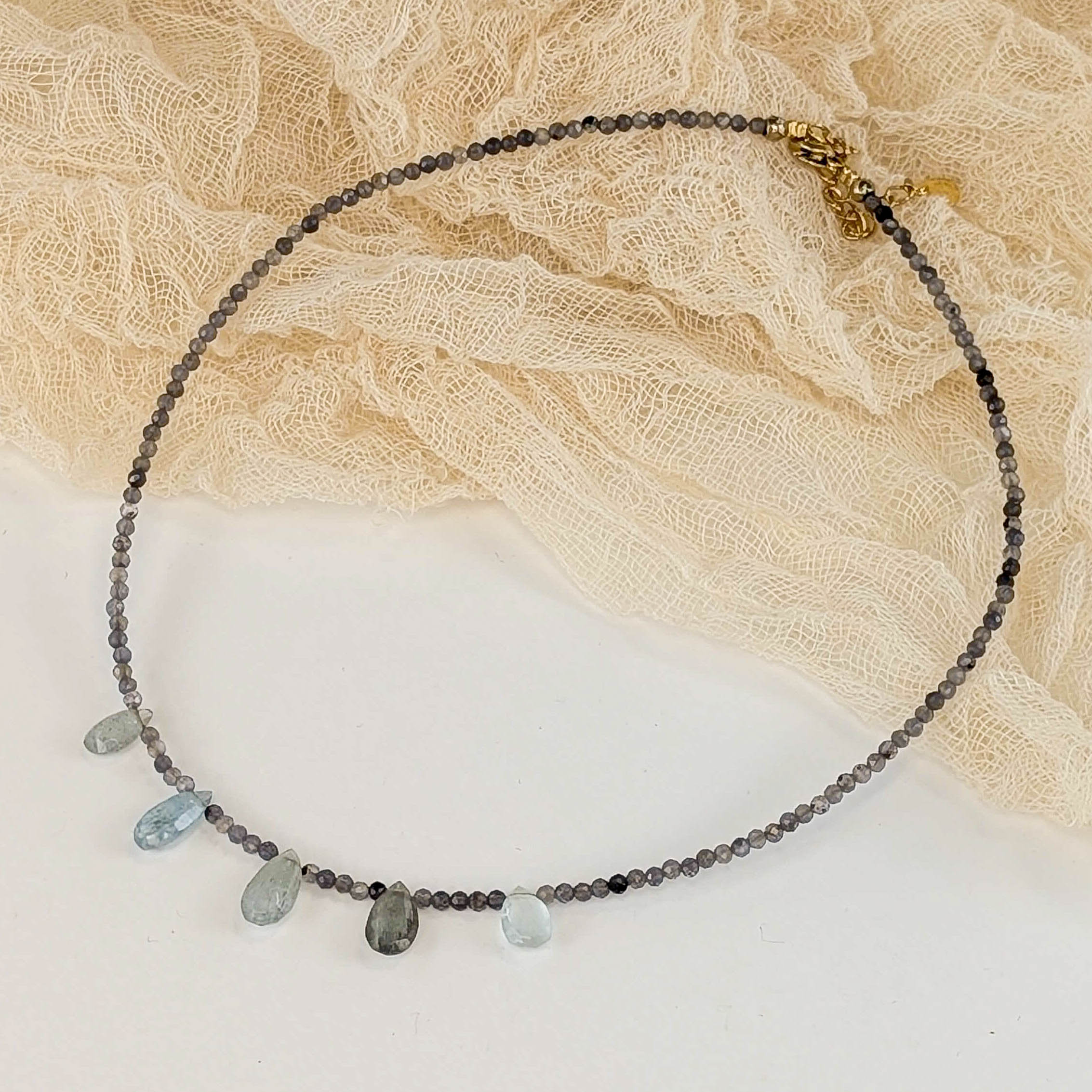 Iolith & Labradorit Choker