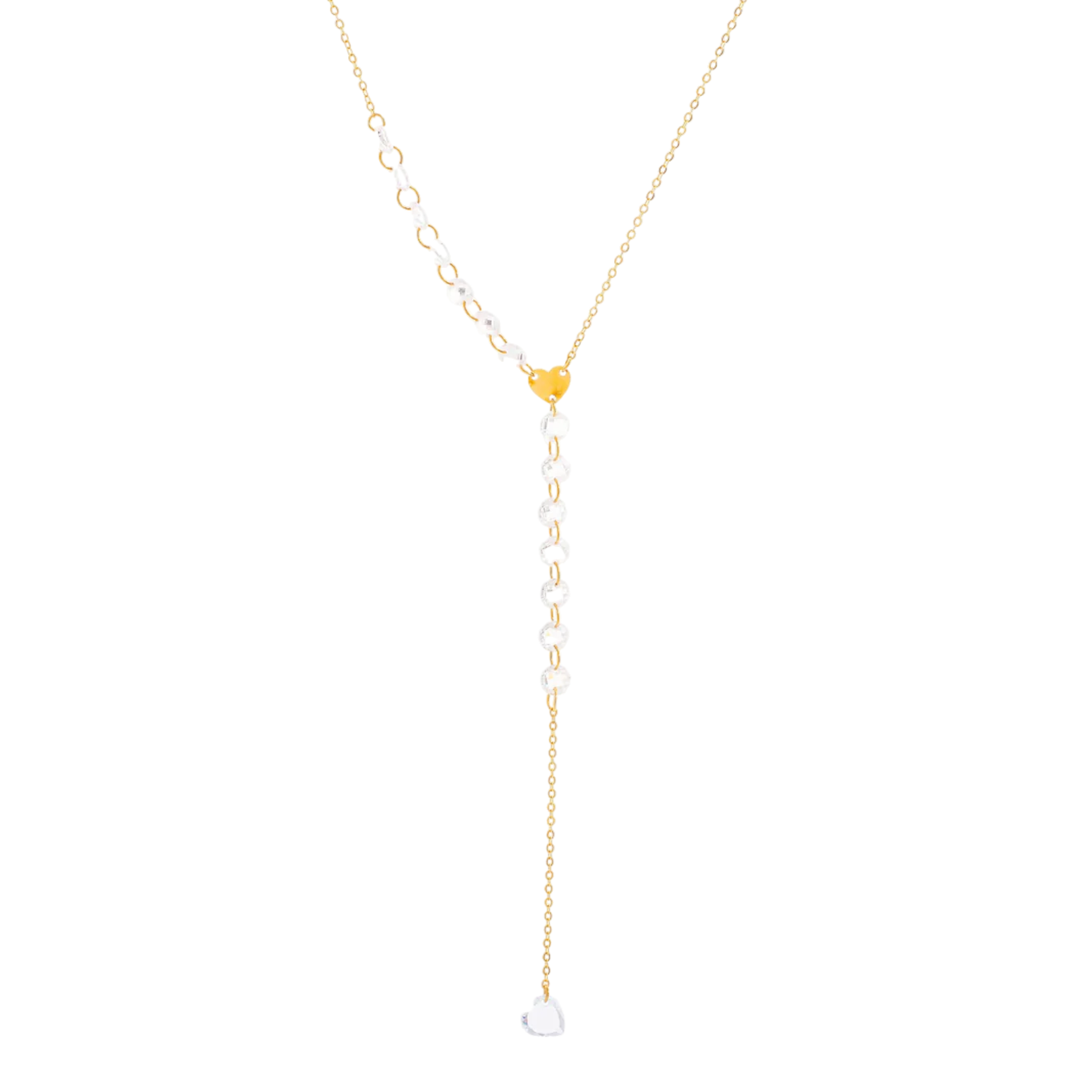 Diamond Hearts Kette Gold