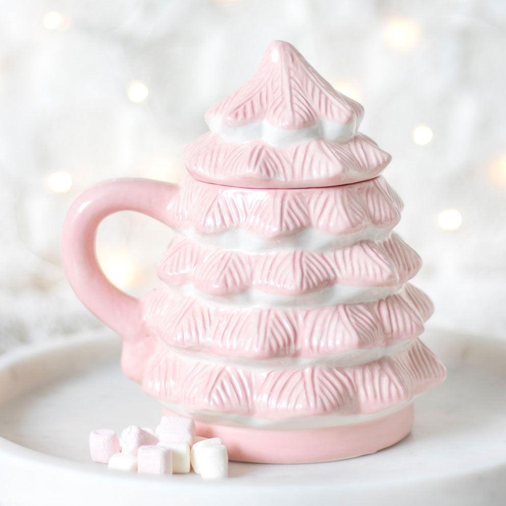 Pink Christmas Tasse