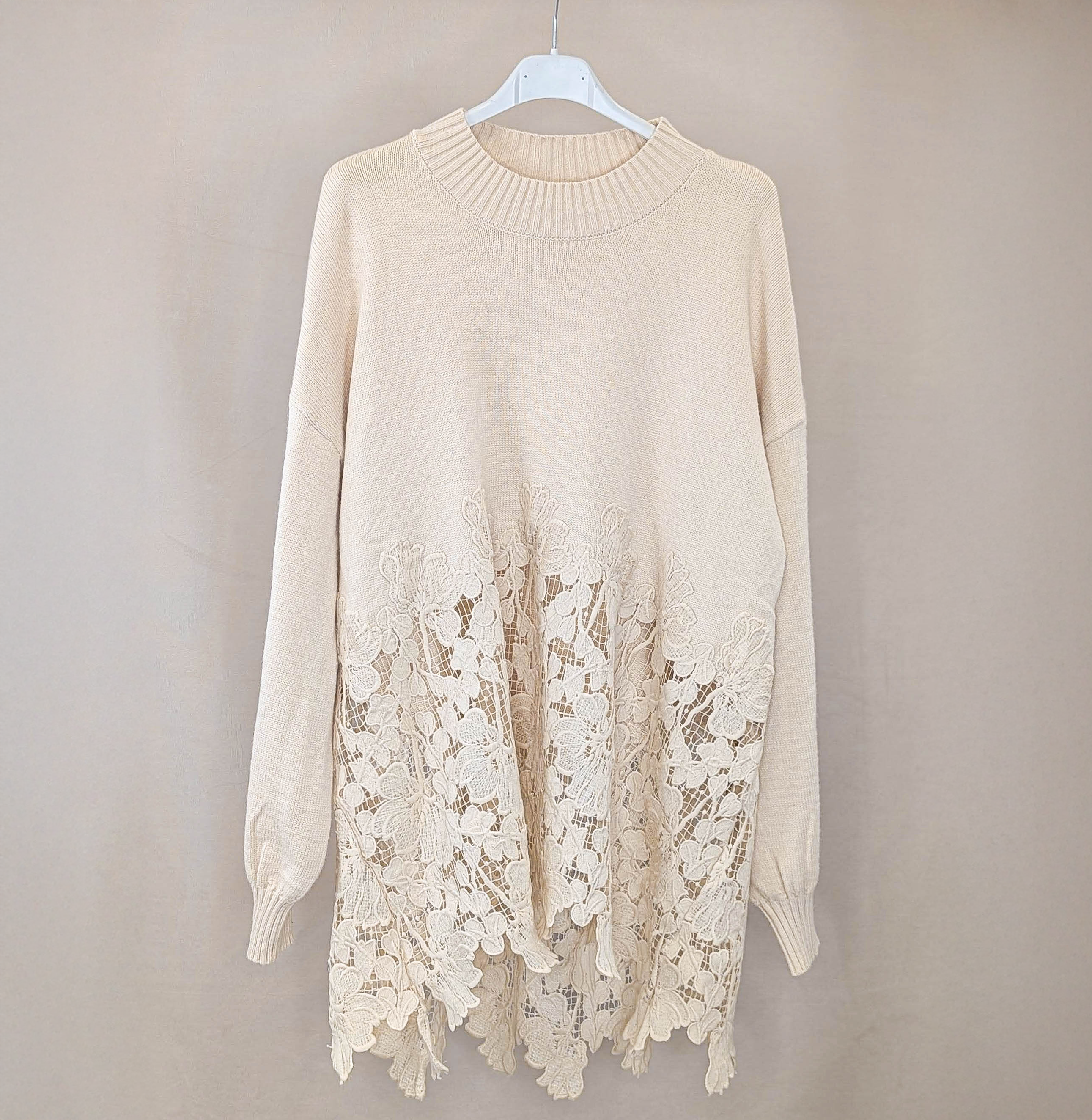 Lace Lana Cardigan - Cream