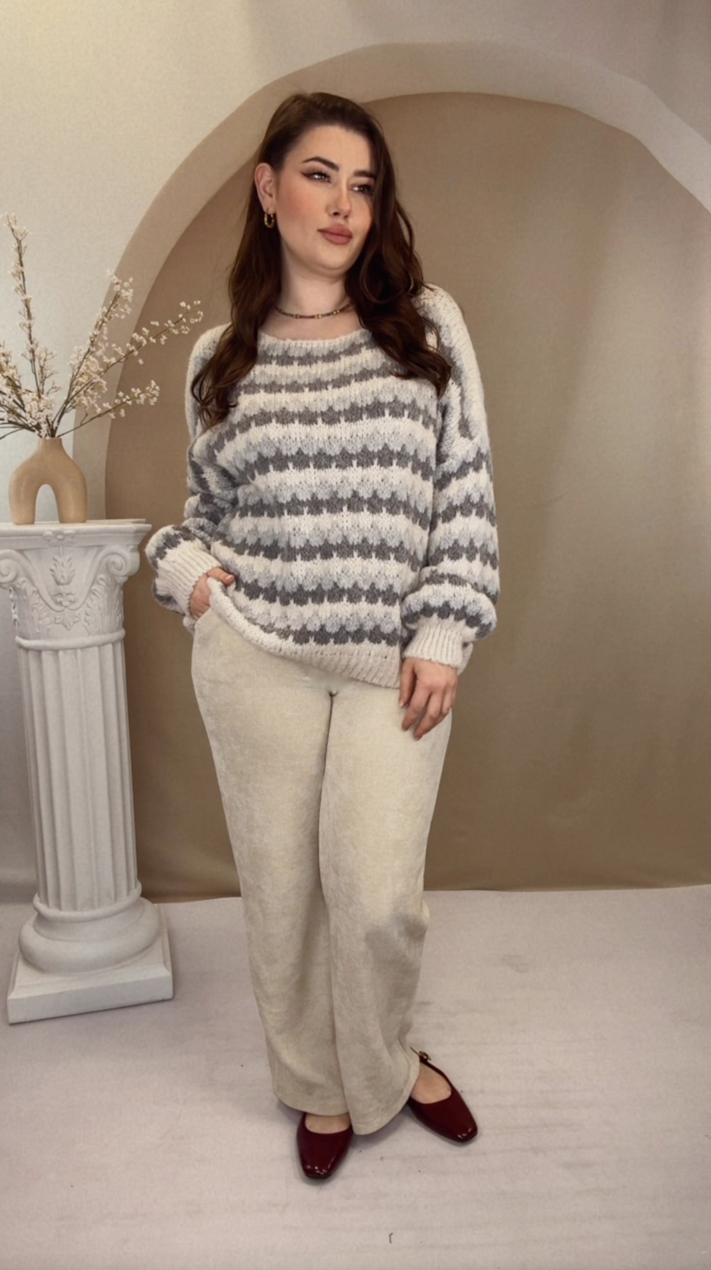 Mermaid Pullover - Grau