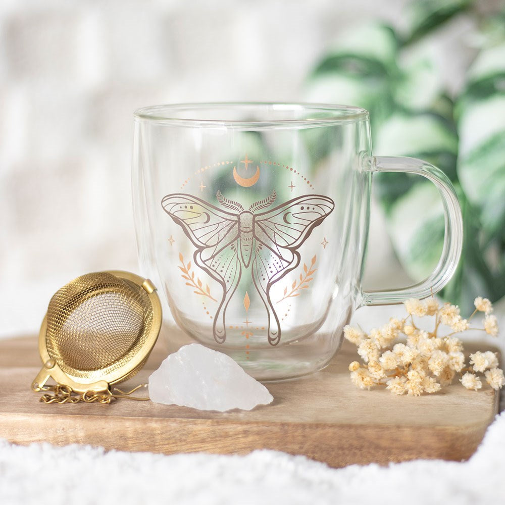 Luna Moth Tasse inkl Bergkristall Teesieb