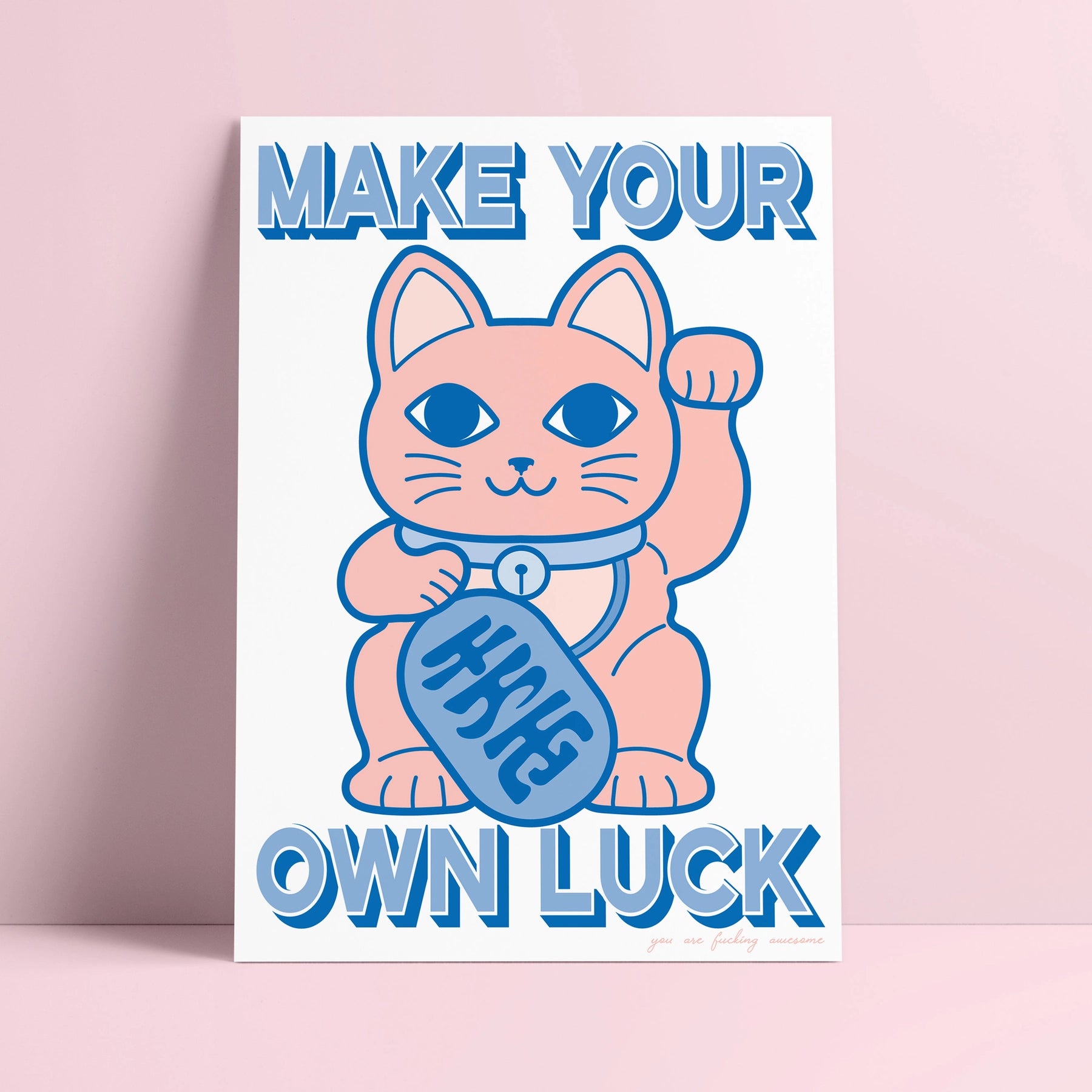 Make your Own Luck - Postkarte