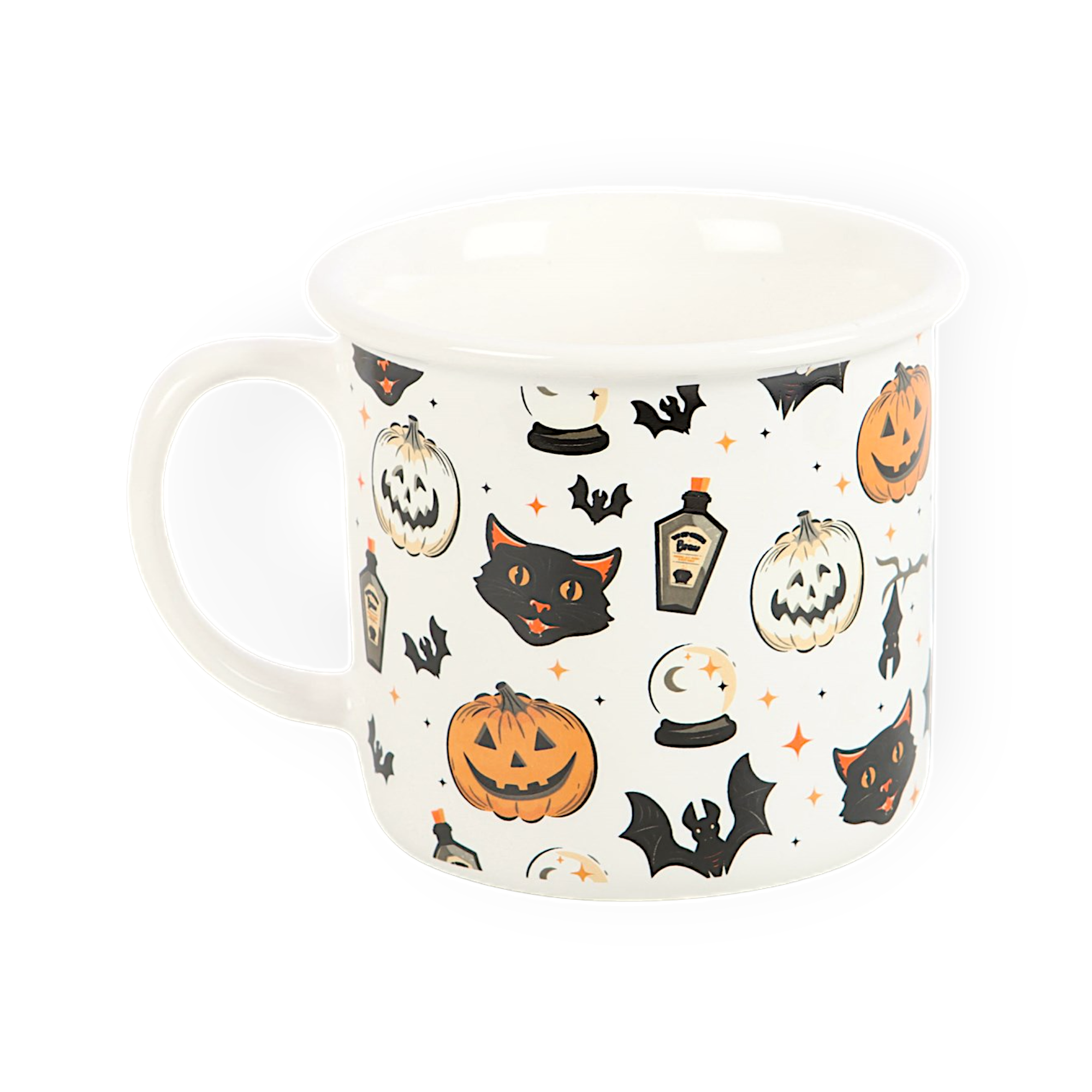 Spooky Cat & Pumpkin Tasse